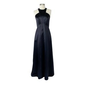 Badgley Mischka Navy Blue Gown